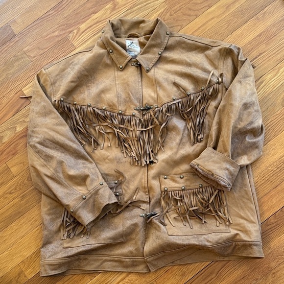 New Free People We The Free Knox Vegan Fringe Jacket Size L - Picture 6 of 8
